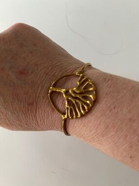 Gold Tree of Life Cutout Bracelet